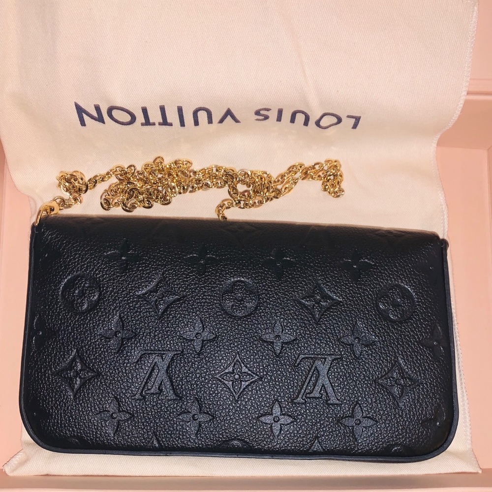 New Louis Vuitton Felicie GM Noir Black Crossbody - Picture 2 of 8